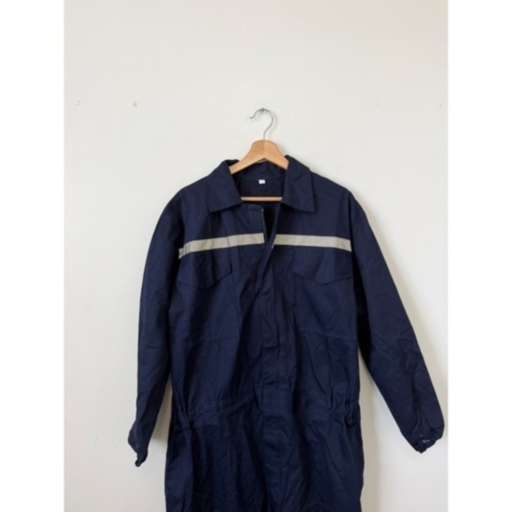 USNSM Men's Workwear Coveralls – Blue – Multi-Pocket Mechanic Jumpsuit – 2XL New - Picture 3 of 5